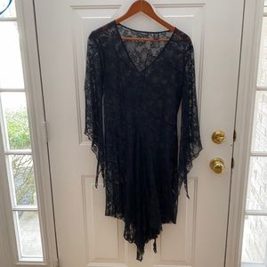 Sheer dress black size 7/8